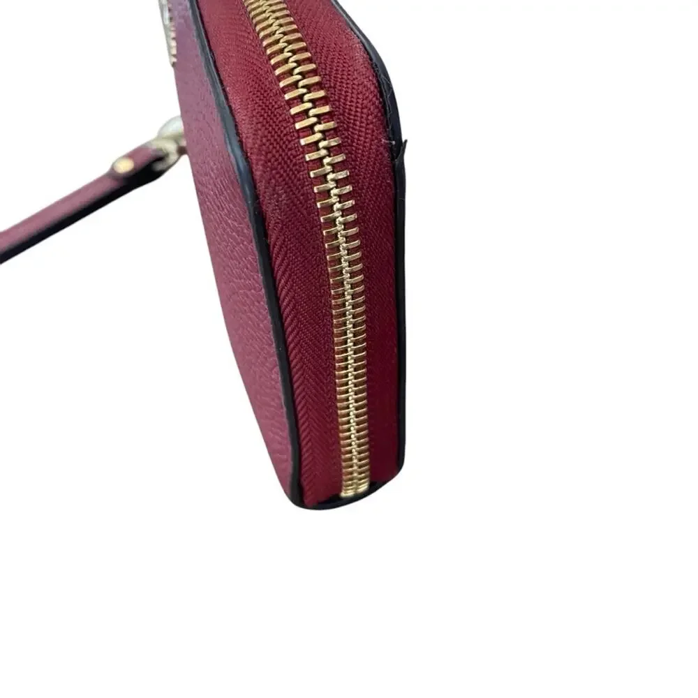 Michael Kors Jet Set Wristlet Zipper Wallet Burgundy